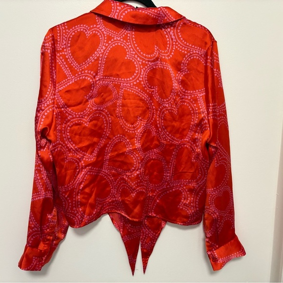 Bailey 44 Red Heart Print Top - Picture 5 of 7